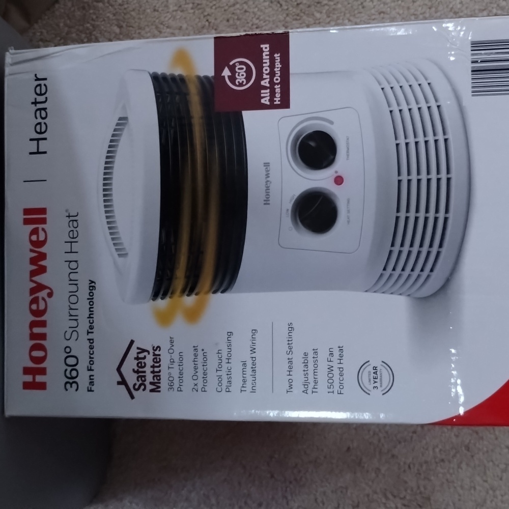 Honeywell White Heater with 360° Surround Heat